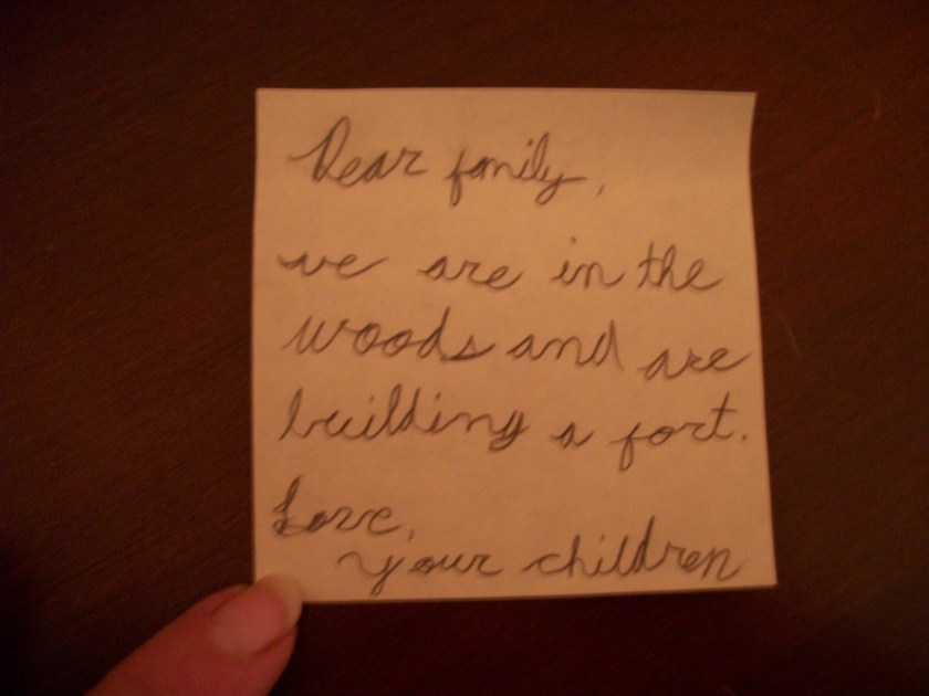 In the woods, Nov. 2012