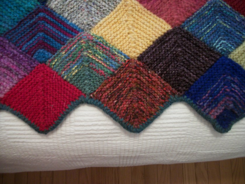 knitted quilt edging