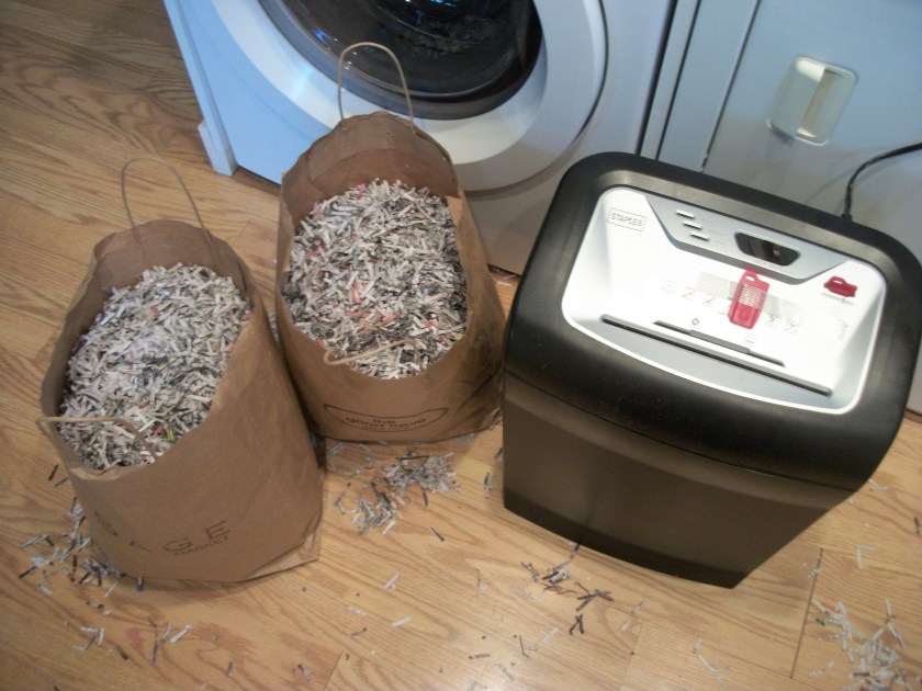Worms, paper shredding