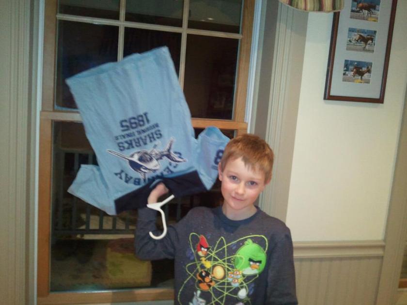 Devon's frozen shirt