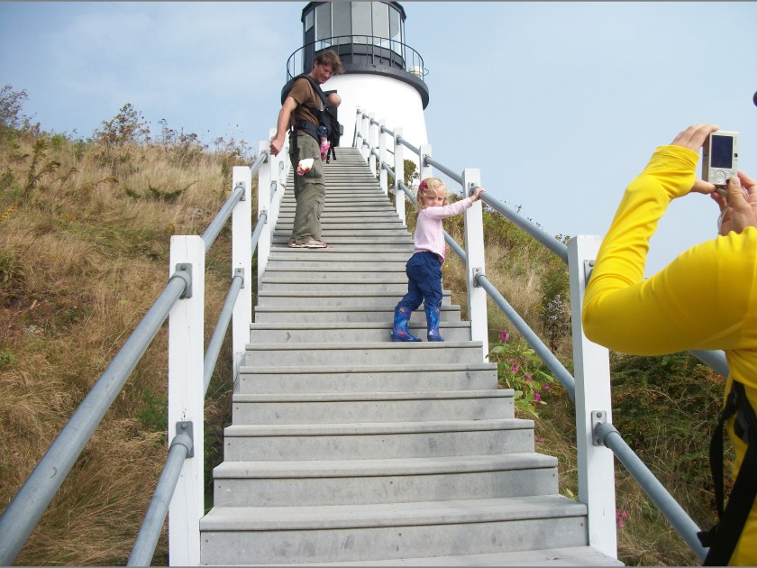 Sept 2013, Ailey at Owl's Head Lighthouse